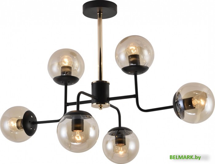 Подвесная люстра Mirastyle MH-1494/6 BK+FGD - фото