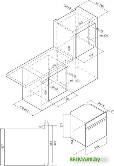 Электрический духовой шкаф Graude BMP 60.3 SE - фото2