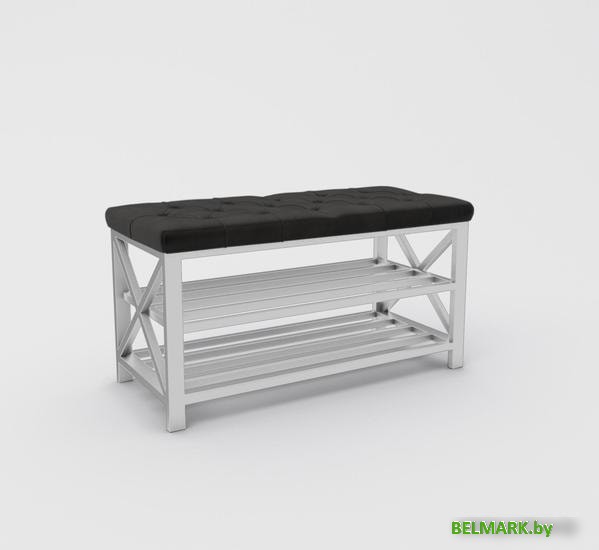 Банкетка Hype Mebel Будс (белый/черный) - фото