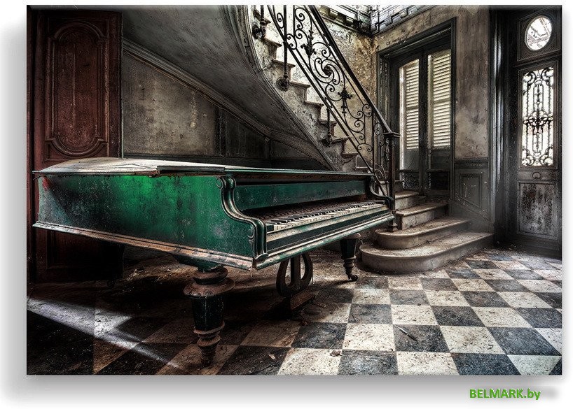 Картина Orlix Пианино в серебре CA-11900 113x85 см - фото