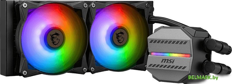 Жидкостное охлаждение для процессора MSI MAG CoreLiquid M240 (черный) - фото2