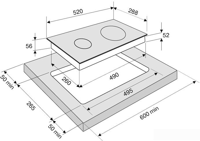 Варочная панель Krona Remo 30 BL - фото2