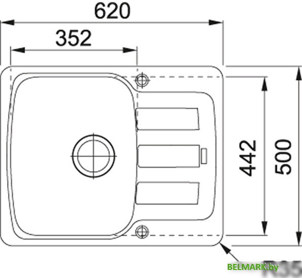 Кухонная мойка Franke Antea AZG 611-62 (оникс) - фото2