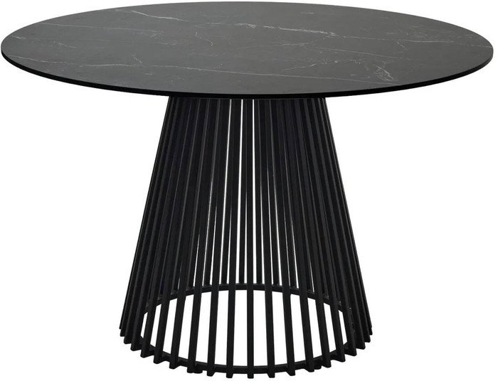 Кухонный стол M-City Terni 120 Matt 614M04921 (черный мрамор матовый/черный) - фото2