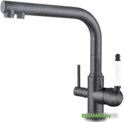 Смеситель Kaiser Vincent (черный мрамор) [31144-2 Bl] - фото