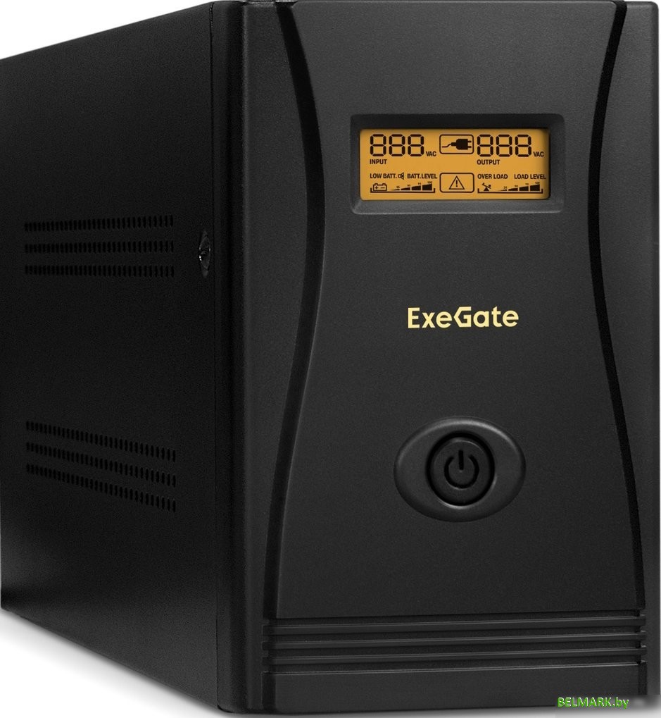 Источник бесперебойного питания ExeGate SpecialPro Smart LLB-2000.LCD.AVR.C13.RJ.USB - фото