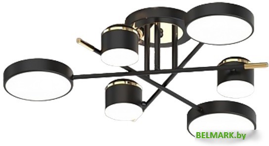 Припотолочная люстра Mirastyle Диод MH-3231/6 BK+FGD - фото