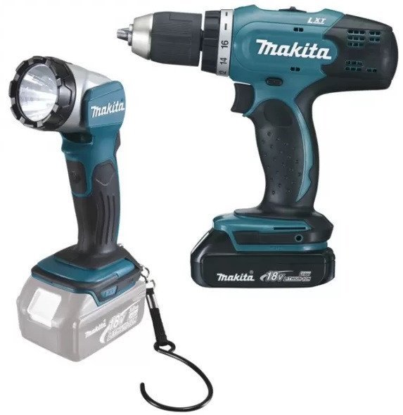 Дрель-шуруповерт Makita DDF453SYEL (с 2-мя АКБ, кейс) - фото