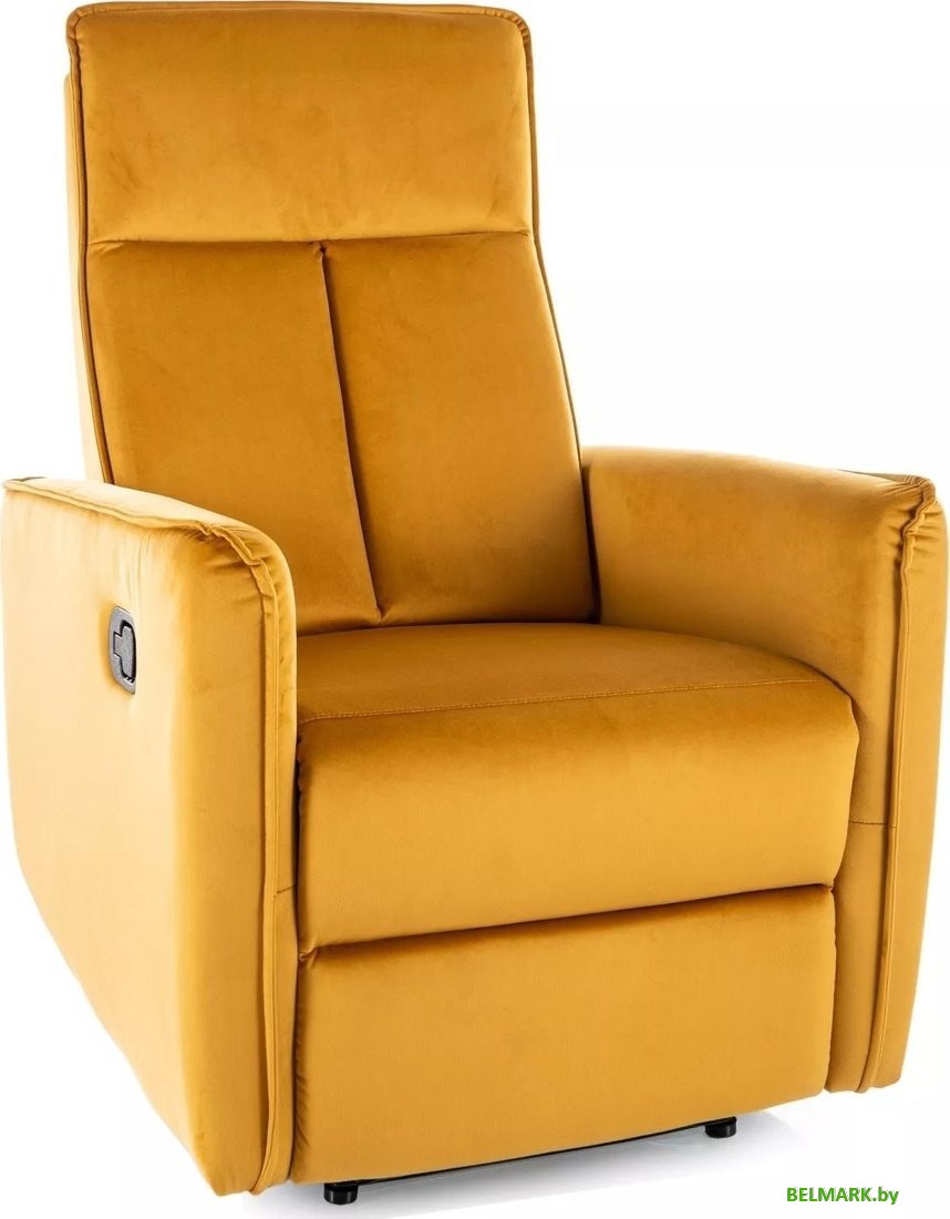 Кресло-кровать Signal Nikos Velvet (карри) - фото