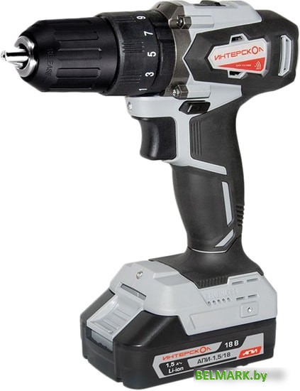 Ударная дрель-шуруповерт Интерскол ДАУ-13/18ВК 573.1.2.70 (с 2-мя АКБ 1.5 Ah, кейс) - фото