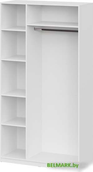 Шкаф распашной NN мебель ШК 5 1200 00-00111103 (белый текстурный) - фото2