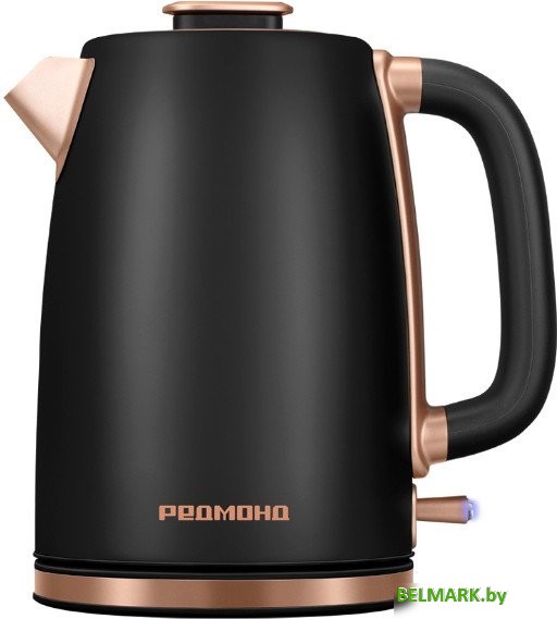 Электрический чайник Redmond (Редмонд) KM240 (черный/бронза) - фото