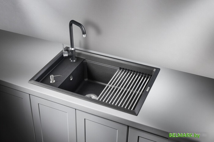 Кухонная мойка Granula KS-7305 (черный) - фото2