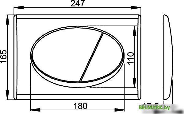 Панель смыва Alcaplast M72 - фото2