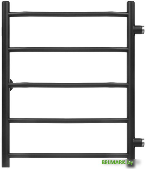 Полотенцесушитель Granula Трапеция 50х60 5 перекладин (боковое подключение, черный матовый) - фото