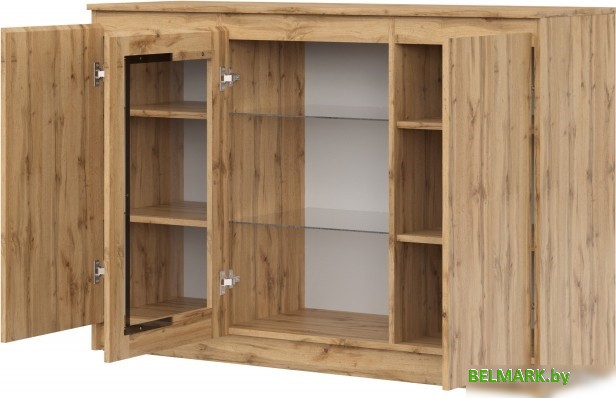 Комод НК-Мебель Stern Т-14 с витриной 72678287 (дуб вотан) - фото2