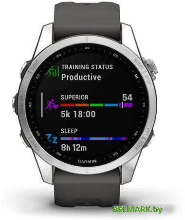 Умные часы Garmin Fenix 7S 42 мм (серебристый/графитовый) - фото2
