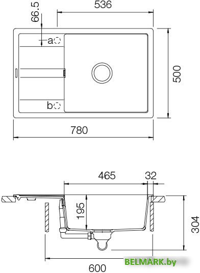 Кухонная мойка Schock Optima 60D Max Cristalite (эверест) - фото2