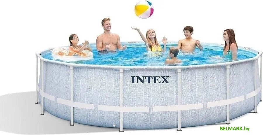 Каркасный бассейн Intex Prism Frame Chevron 26746 (488х122) - фото2