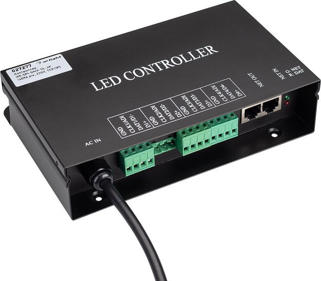 Контроллер RGB Arlight HX-SPI-DMX-SL-4P (4096 pix, 220V, TCP/IP, add, ArtNet) 027277 - фото