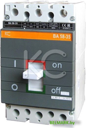 Выключатель автоматический КС ВА 58-35 3Р 80А 35кА 84142 - фото