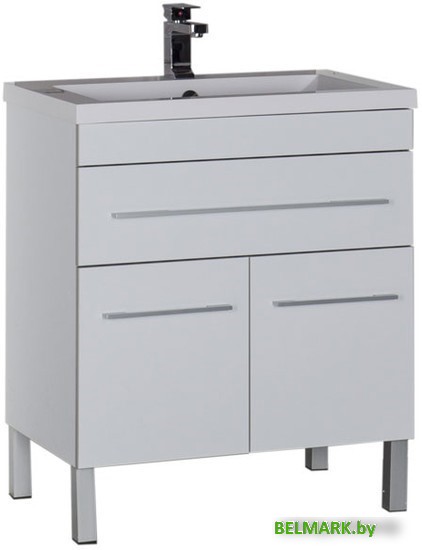 Aquanet Тумба под умывальник Верона 75 (белый, 1 ящик, 2 дверцы) - фото