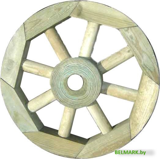 Украшение для сада Массив-Древ Колесо телеги D700 - фото