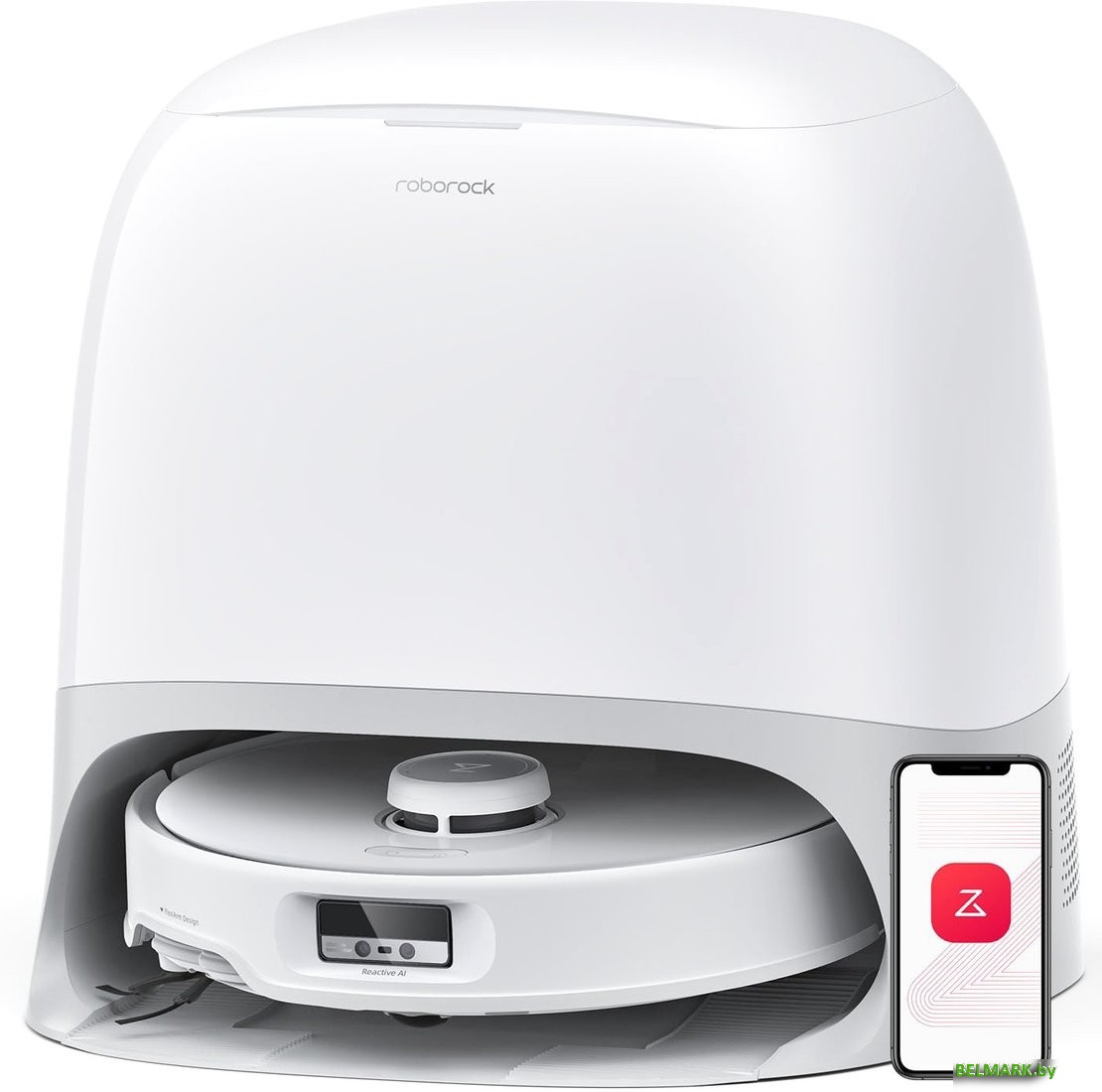 Робот-пылесос Roborock Qrevo Curv V10VIV QRC02-02 (с русской озвучкой, белый) - фото