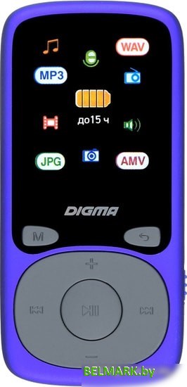 MP3 плеер Digma B4 8GB (синий) - фото