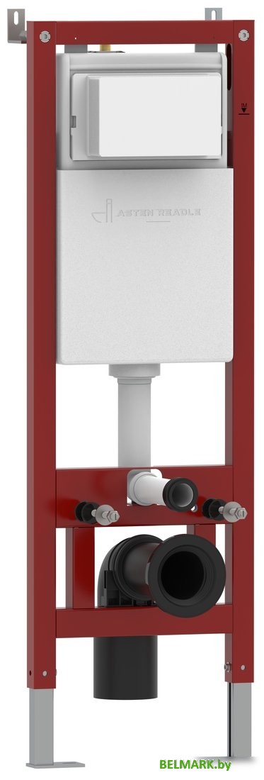 Инсталляция для унитаза Asten Readle Zentralmodul AR0501-0601W c белой кнопкой - фото2