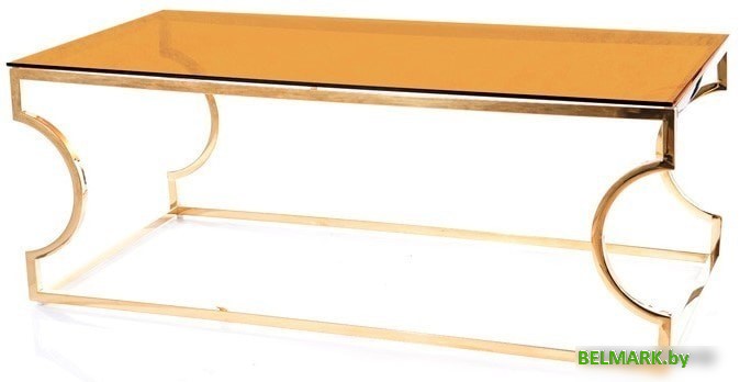 Журнальный столик Signal Kenzo A (дымчатый янтарь/золотой) - фото2
