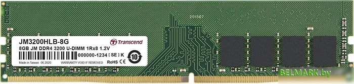 Оперативная память Transcend JetRam 8GB DDR4 PC4-25600 JM3200HLB-8G - фото
