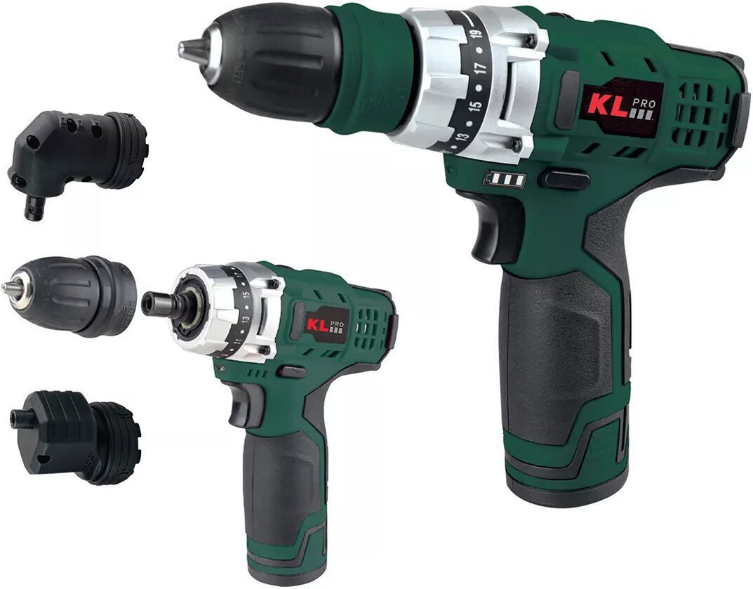 Дрель-шуруповерт KLPRO KLNM1020S (с 2-мя АКБ, кейс) - фото
