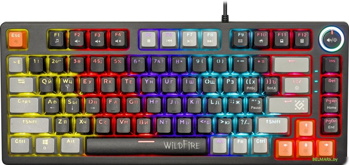 Клавиатура Defender Wildfire GK-213 (черный/серый) - фото