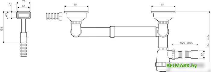 Сифон Omoikiri WK-1.5 IN - фото2