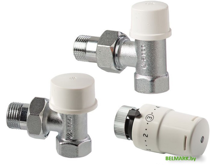 Комплект для подключения Arco KCT01 угловой с термоголовкой - фото