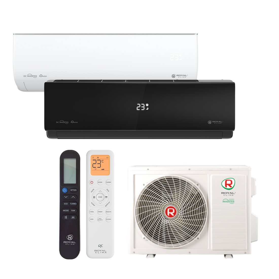 Кондиционер Royal Clima Multi Gamma EU ERP Inverter 2DFM-14HN/OUT / RCI-GLD09HN + RCI-AND09HN - фото