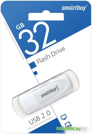 USB Flash SmartBuy Scout 32GB (белый) - фото