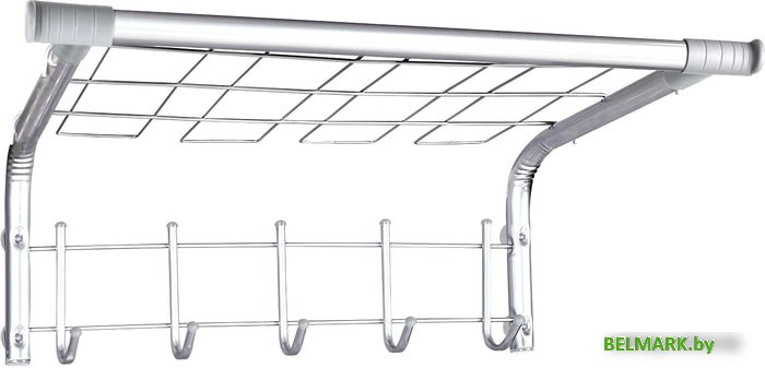 Вешалка для одежды Sheffilton SHT-WH7 946506 (хром лак/серый) - фото