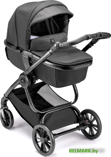 Универсальная коляска CAM Avant (2 в 1, черный/рама матовый черный) - фото