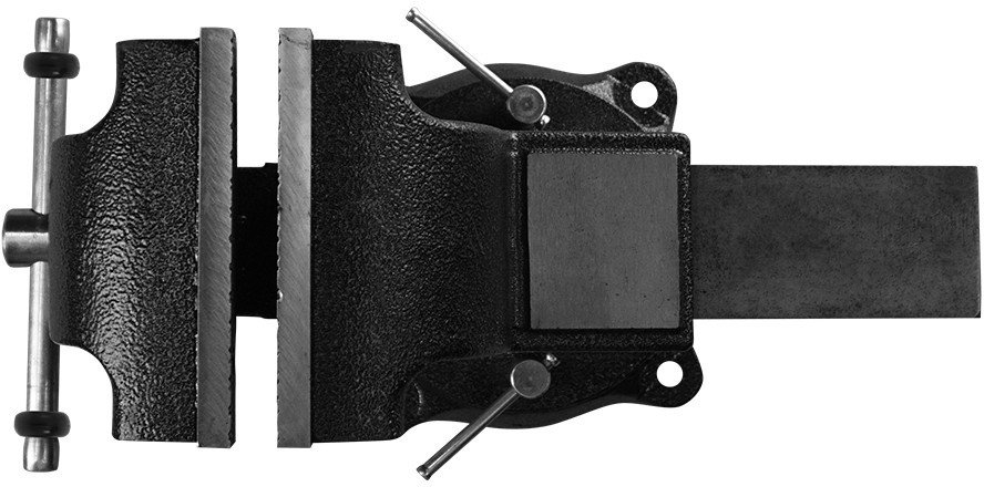 Тиски Berger Чугун. поворотные с трубным зажимом и наковальней 125мм BG1337 - фото2