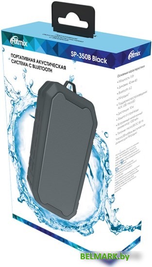 Беспроводная колонка Ritmix SP-350B (черный) - фото2