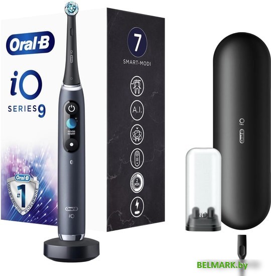 Электрическая зубная щетка Oral-B iO 9 (черный) - фото