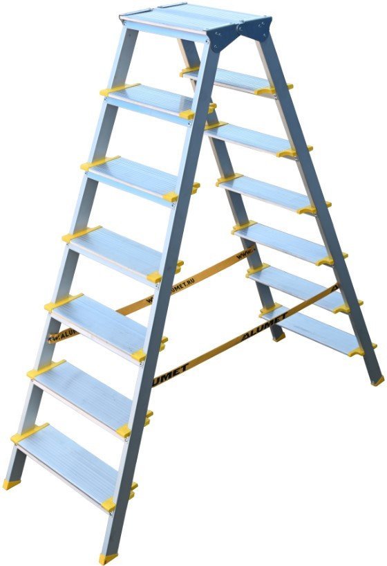 Лестница-стремянка Алюмет ASD 5207 (2х7 ступеней) - фото