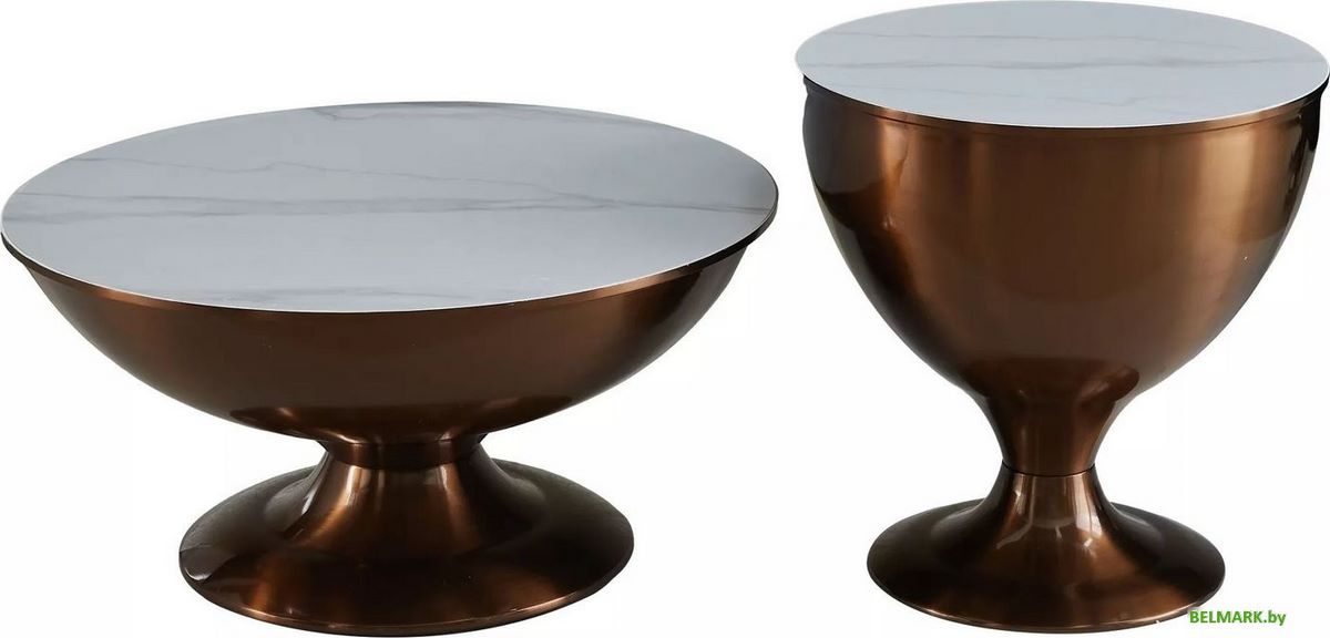 Журнальный столик Signal Salsa (белый/медный) - фото2