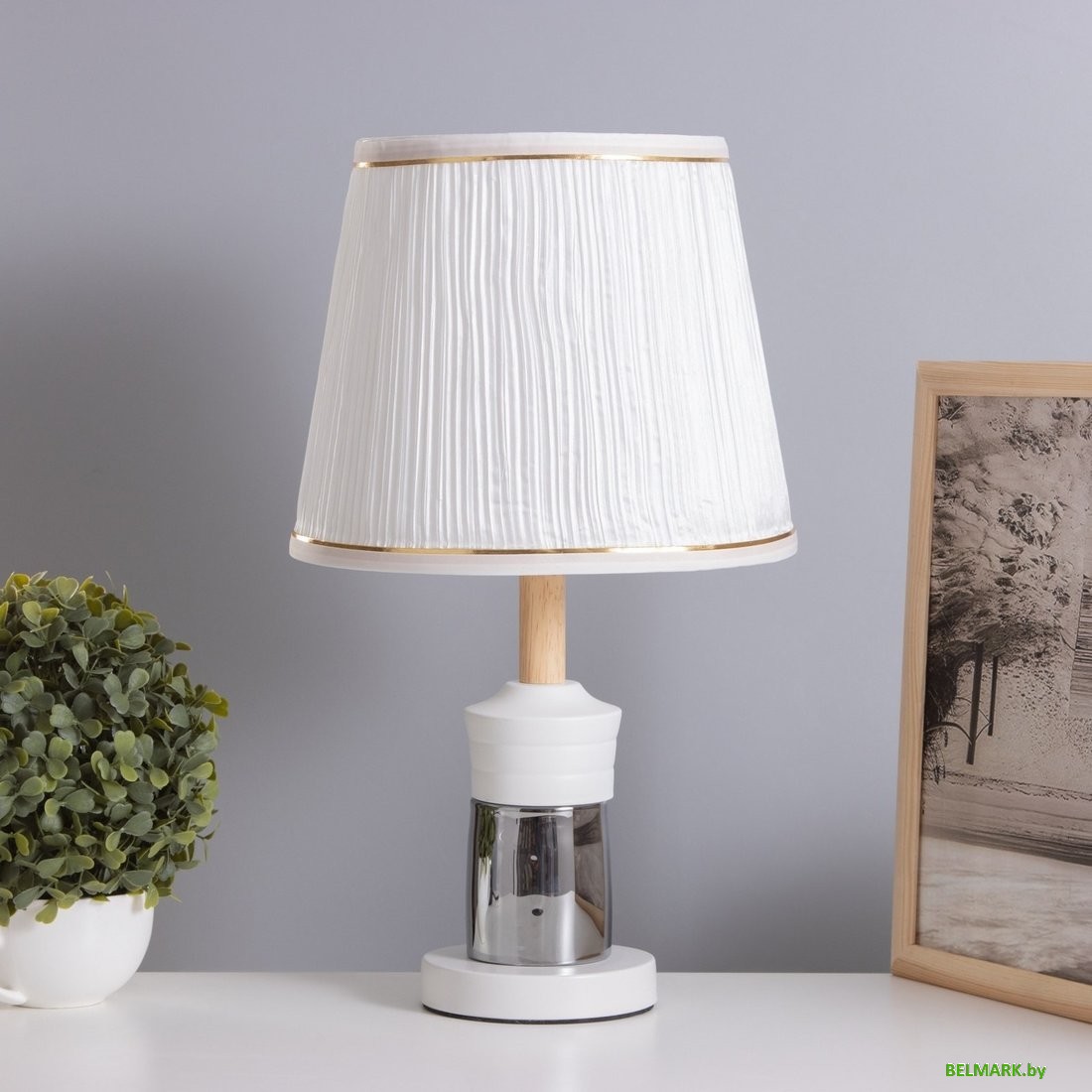 Торшер Risalux Луиза 10603469 (черный/дымчатый) - фото