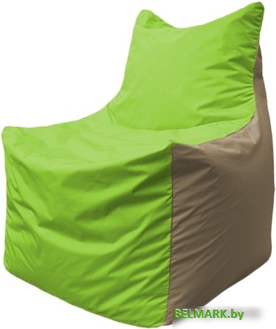 Кресло-мешок Flagman Фокс Ф2.1-186 (салатовый/бежевый) - фото