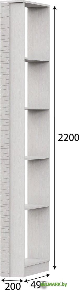 Угловое окончание SV-Мебель Гамма 20 Серия №4 00-00105077 (ясень анкор светлый/сандал светлый) - фото2