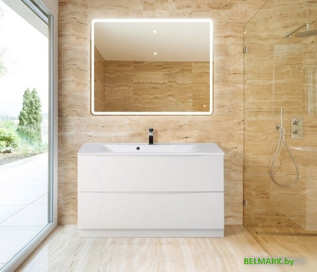 BelBagno Тумба под умывальник Marino-1000-2C-PIA-BL-P (bianco lucido) - фото2