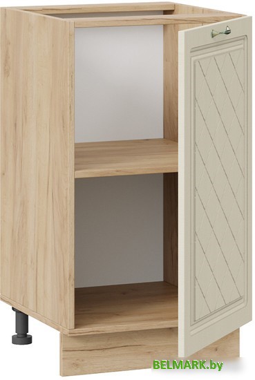 Шкаф напольный Трия Бьянка 1Н45 (дуб крафт золотой/дуб ваниль) - фото2